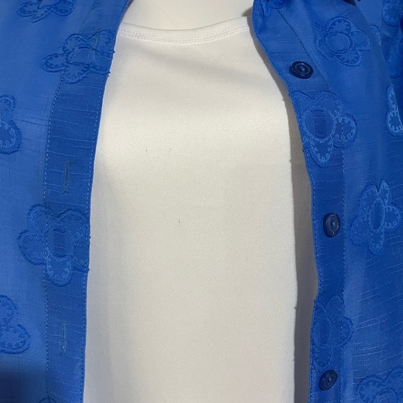 Alfred Dunner 2 Piece Blue Top, S - Picture 8 of 9